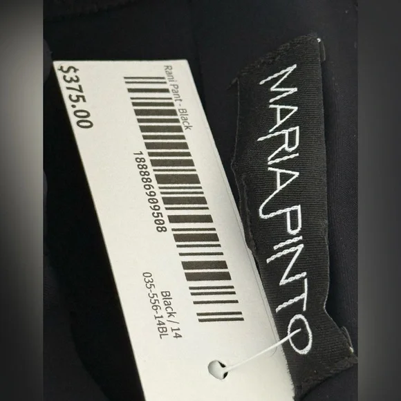 Maria Pinto NWT Black Rani Pant - Picture 9 of 9